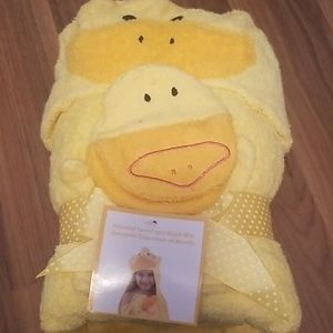 🐤🐤Kids hooded towel and wash mitt🐤🐤